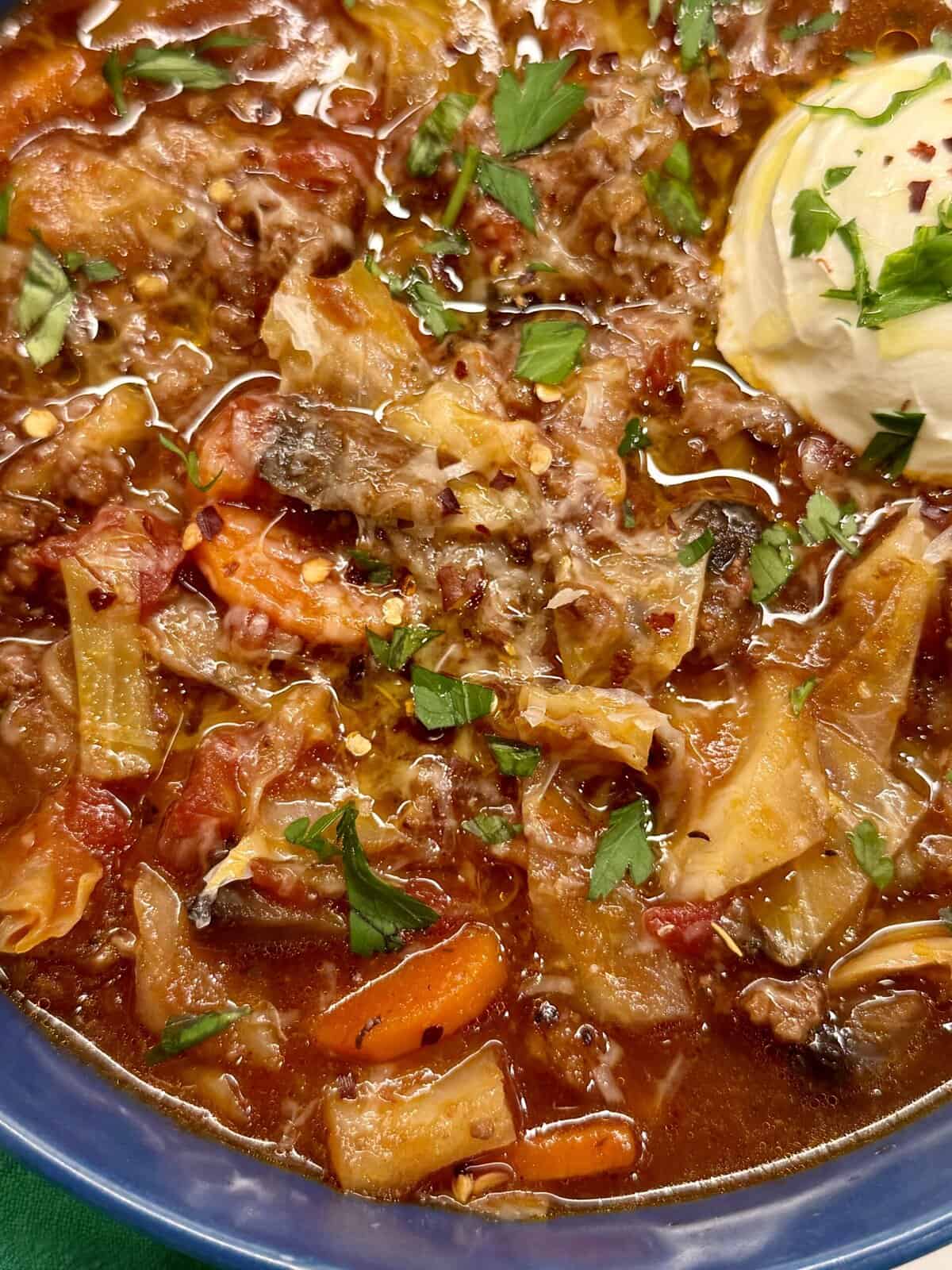One-Pot Beef Cabbage Soup: Healthy, Low-Carb & Gut-Friendly